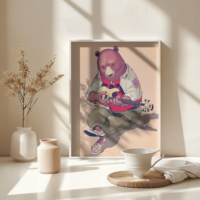 Technical Bear Framed Art Wall Decor