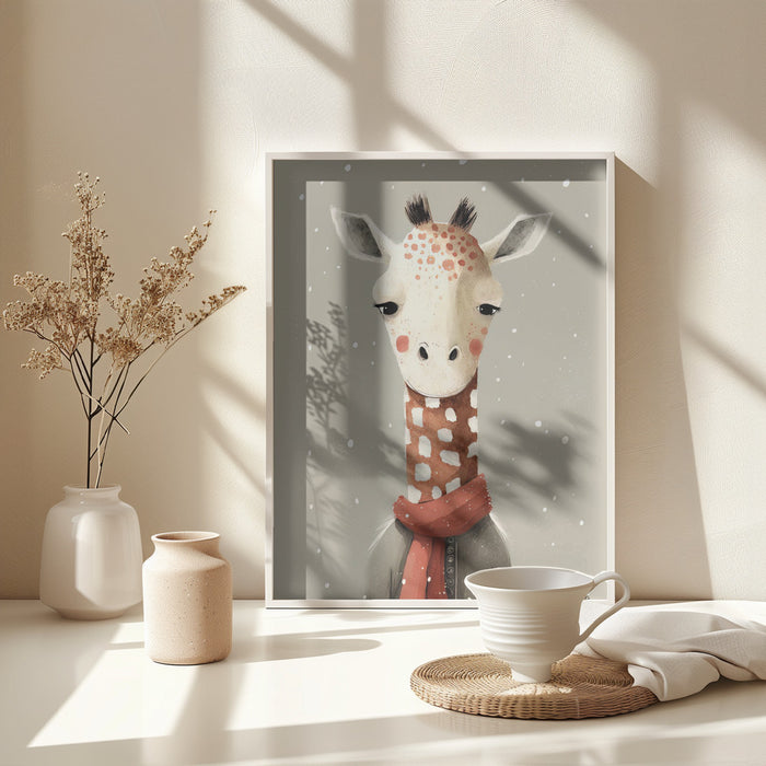 Giraffe 1 Framed Art Modern Wall Decor