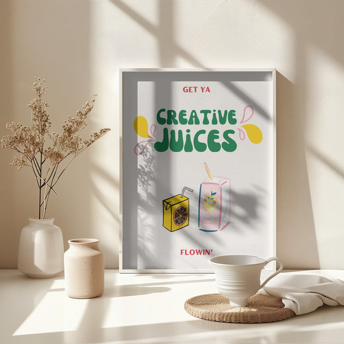 Creative Juices Print Framed Art Wall Decor