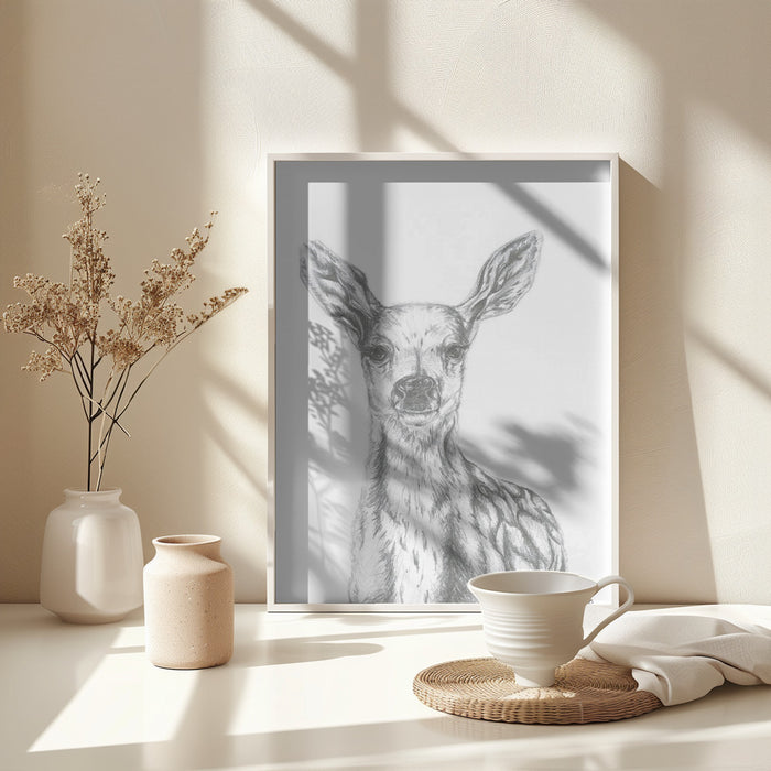 Deer Framed Art Wall Decor