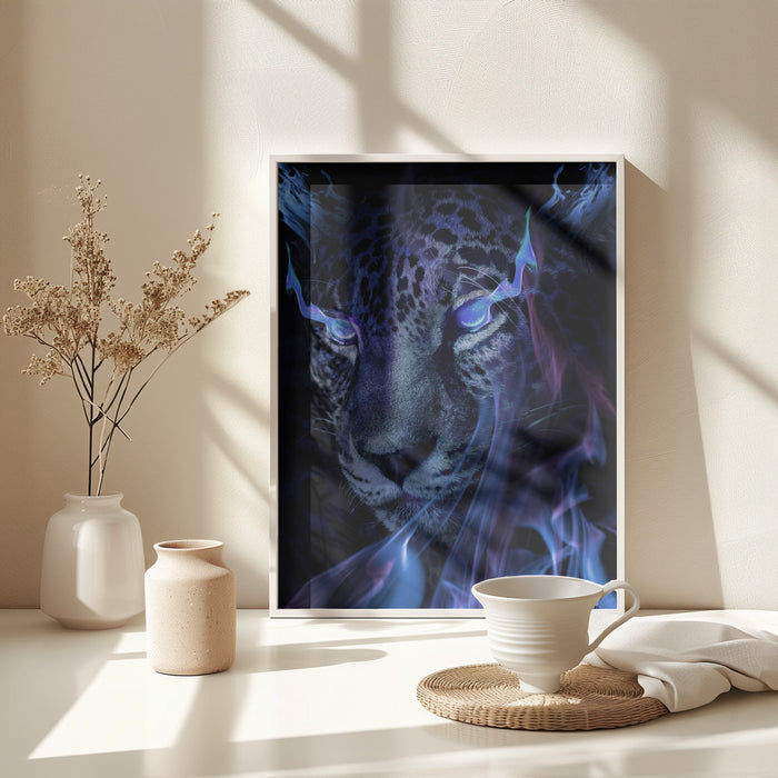 Mystical Tiger Darkness Framed Art Wall Decor