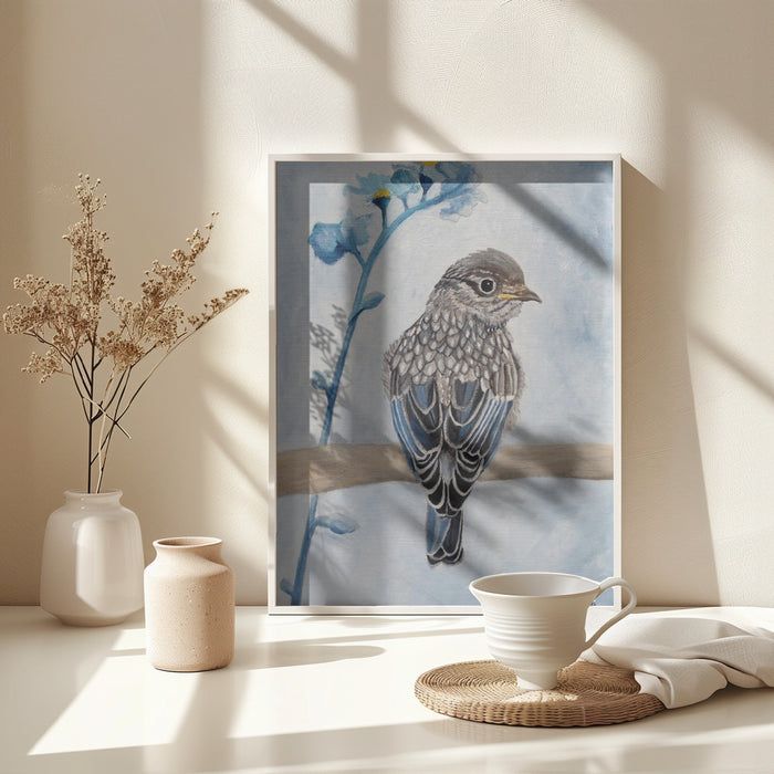 Perked and Perched Framed Art Modern Wall Decor