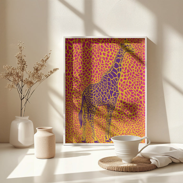 Giraffe Majestic Framed Art Wall Decor