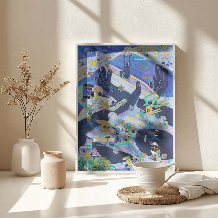 Tide in the Evening Framed Art Wall Decor