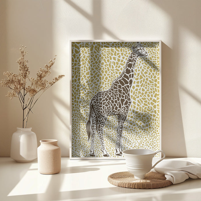 The Majestic Giraffe Framed Art Modern Wall Decor