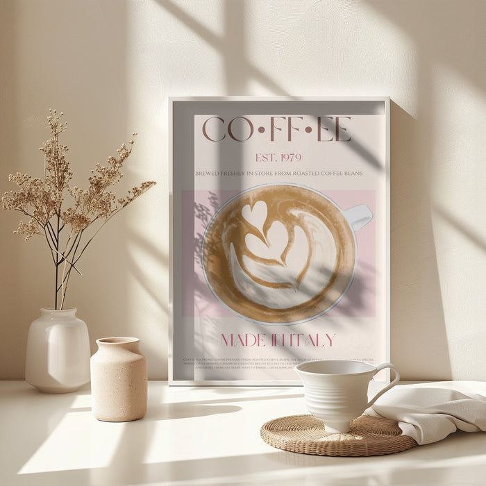 Coffee Framed Art Wall Decor