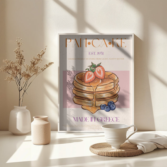 Pancake Framed Art Modern Wall Decor