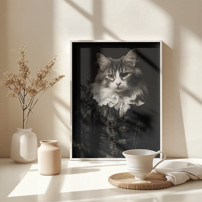 Cat Framed Art Modern Wall Decor