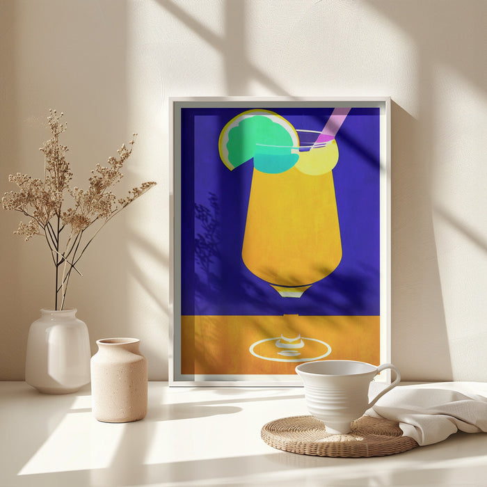 Pina Colada Framed Art Wall Decor