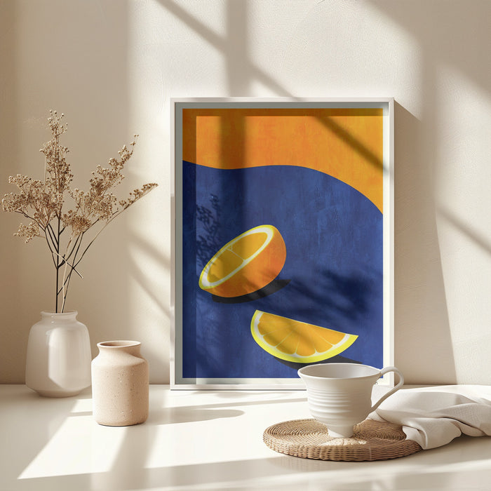 Petit Déjeuner, Deux Oranges Framed Art Wall Decor