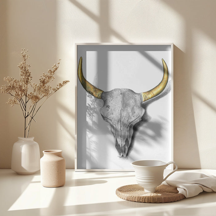 Skull Framed Art Wall Decor