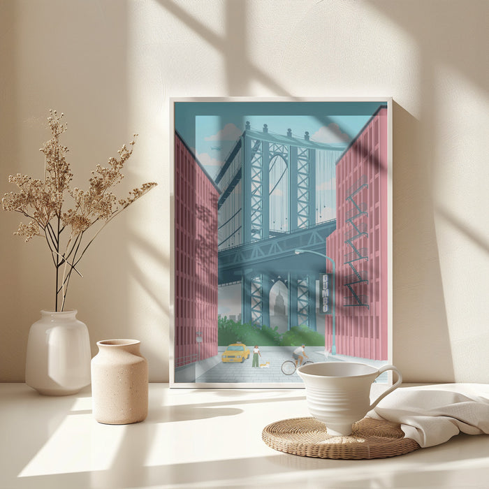 Dumbo, New York Framed Art Modern Wall Decor