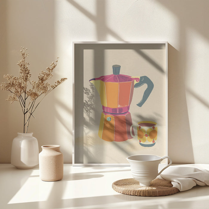 Coffee break Framed Art Wall Decor