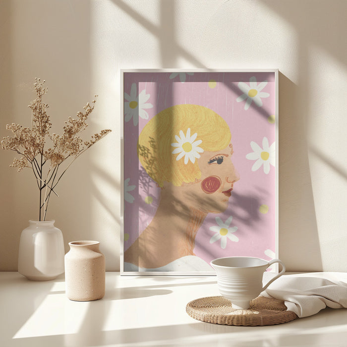 Daisy Framed Art Wall Decor