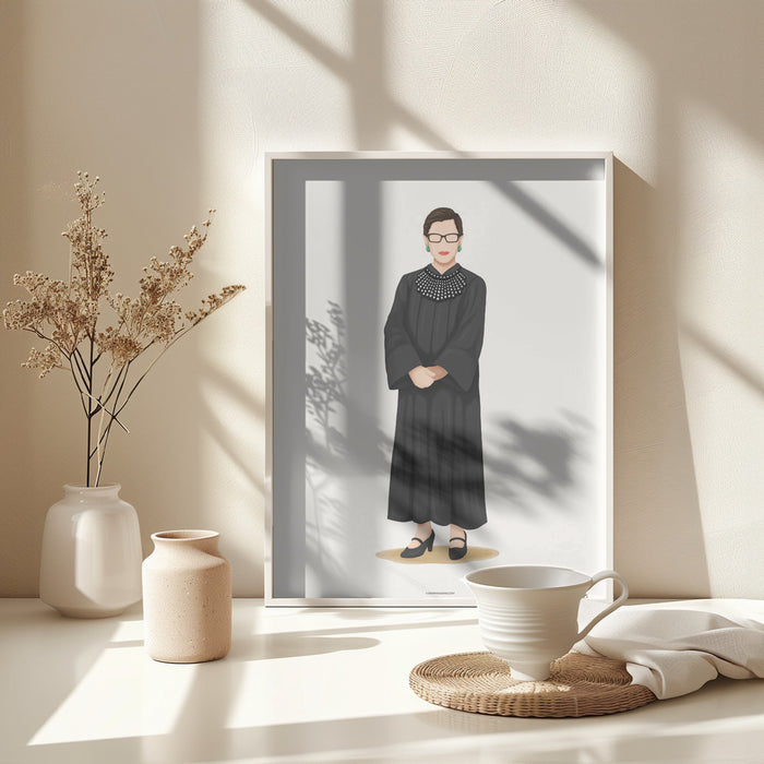 Ruth Bader Ginsburg Framed Art Wall Decor