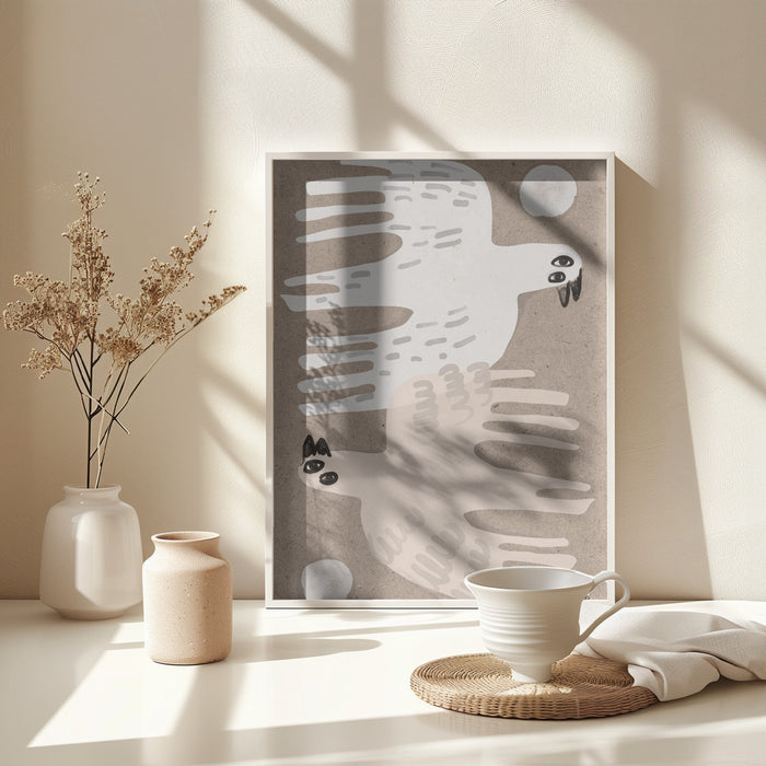 Dance Of The Birds Framed Art Modern Wall Decor