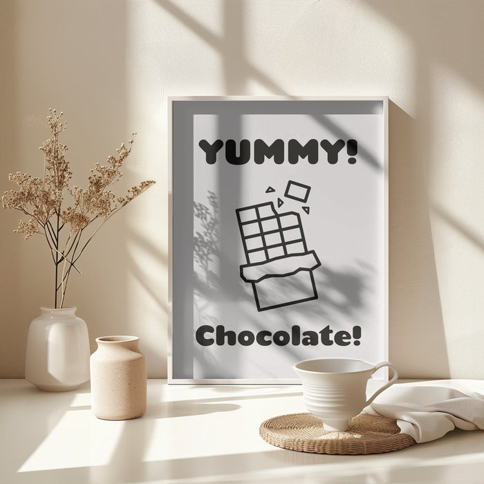 Chocolate Framed Art Wall Decor