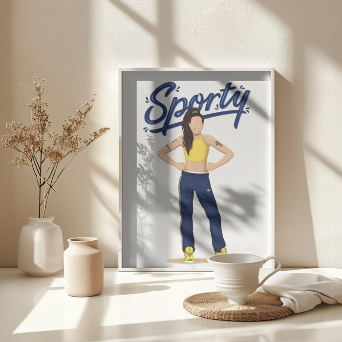 Sporty Spice Framed Art Wall Decor