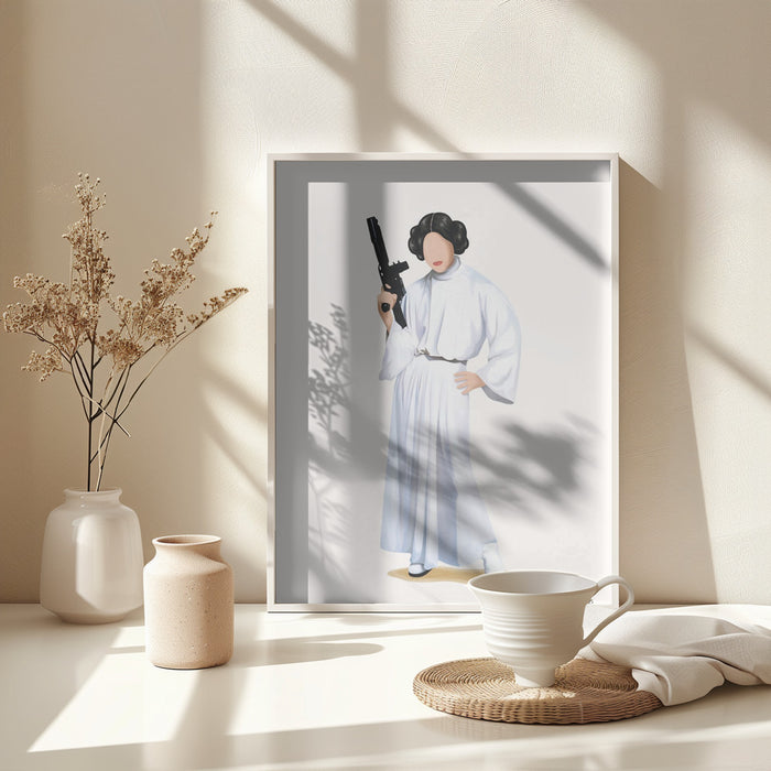 Princess Leia Framed Art Wall Decor