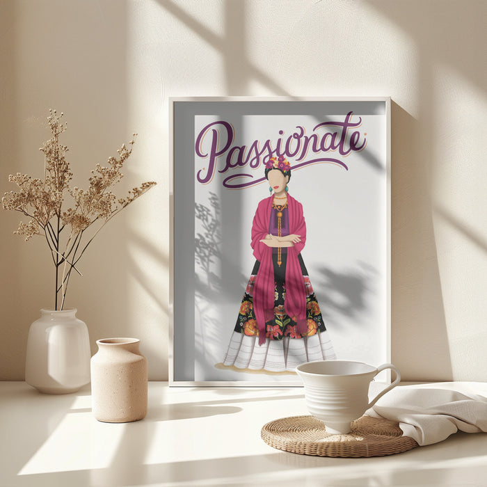 Frida Passionate Framed Art Wall Decor