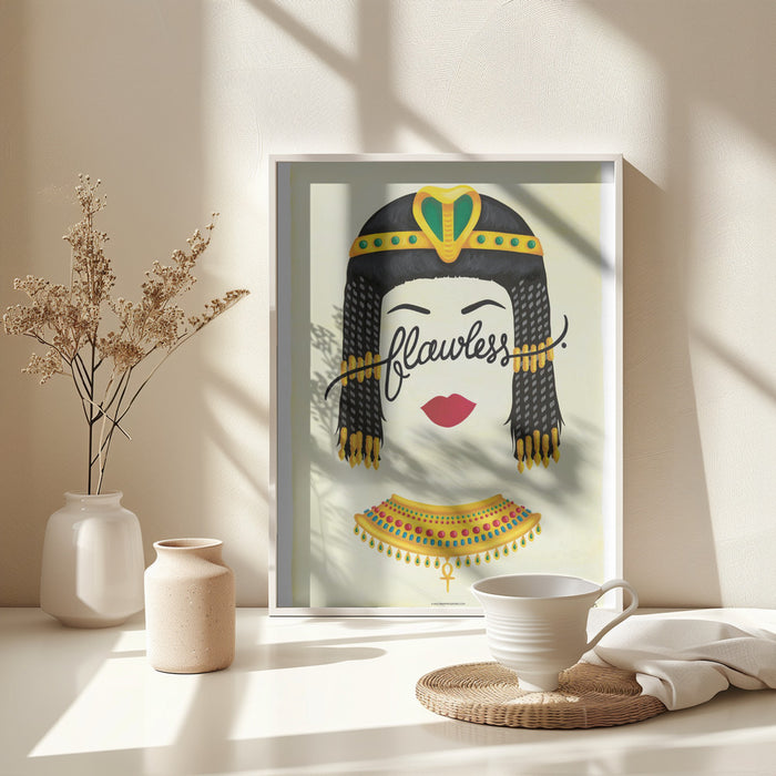 Flawless Cleopatra Framed Art Wall Decor