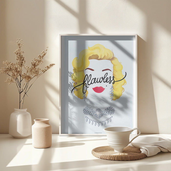 Flawless Marilyn Framed Art Modern Wall Decor