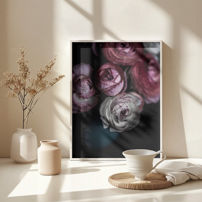 Dark Flowers 2 Framed Art Wall Decor