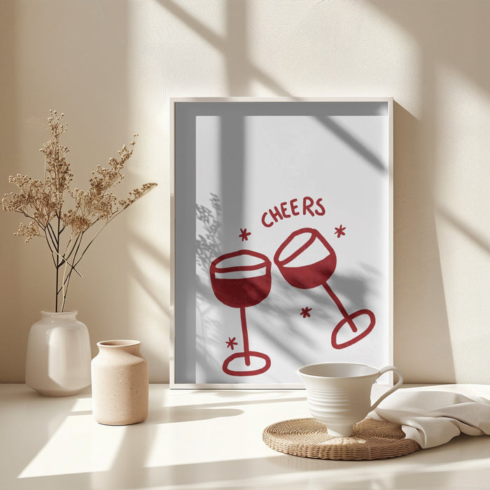 Cheers.png Framed Art Wall Decor