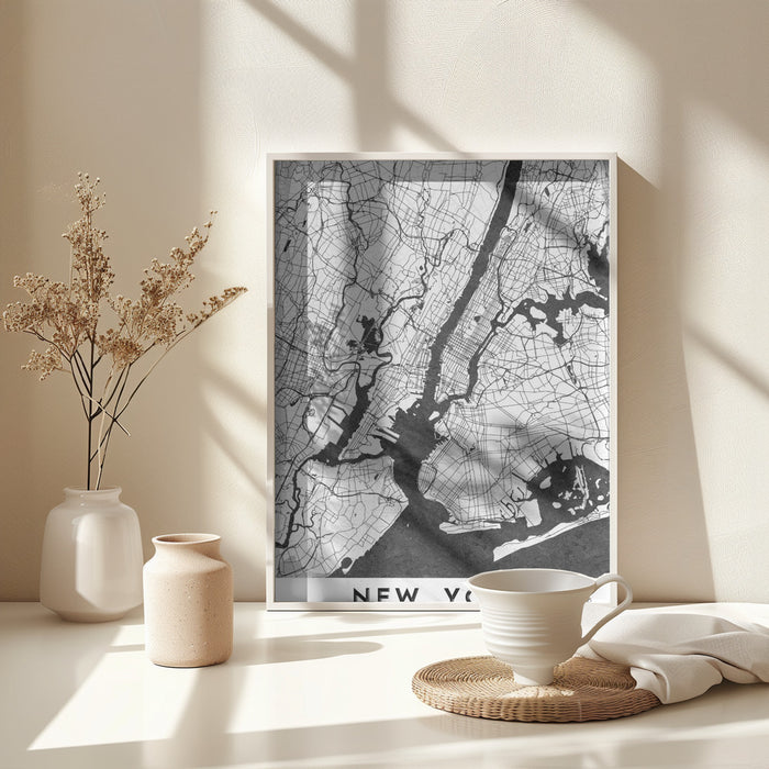 New York Framed Art Modern Wall Decor