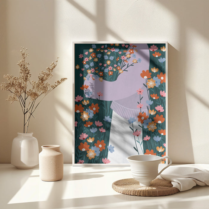 Wildflower Garden Framed Art Wall Decor