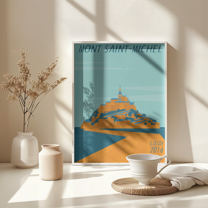 Mont Saint Michel Framed Art Wall Decor