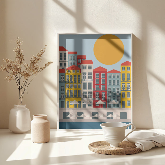 Porto Framed Art Modern Wall Decor