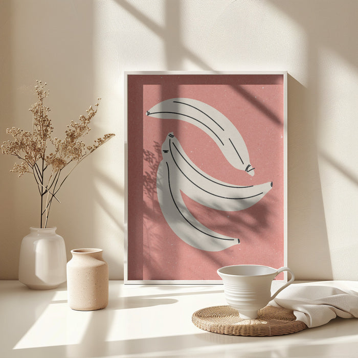 Banana Framed Art Modern Wall Decor