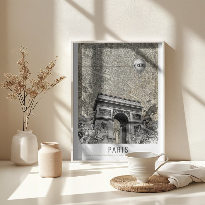 Paris (City Breaks) Framed Art Modern Wall Decor