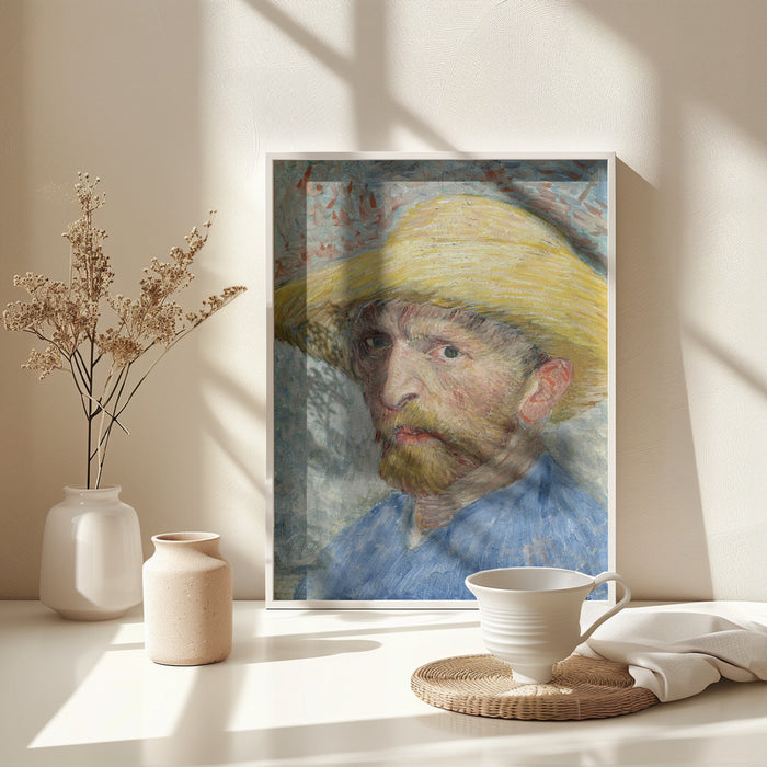 Vincent Van Gogh's Self Portrait (1887) Framed Art Wall Decor