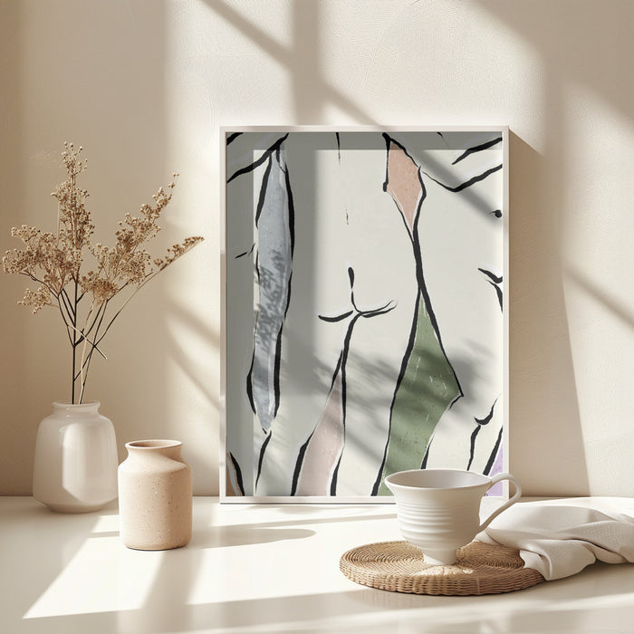 In The Bathhouse Framed Art Modern Wall Decor