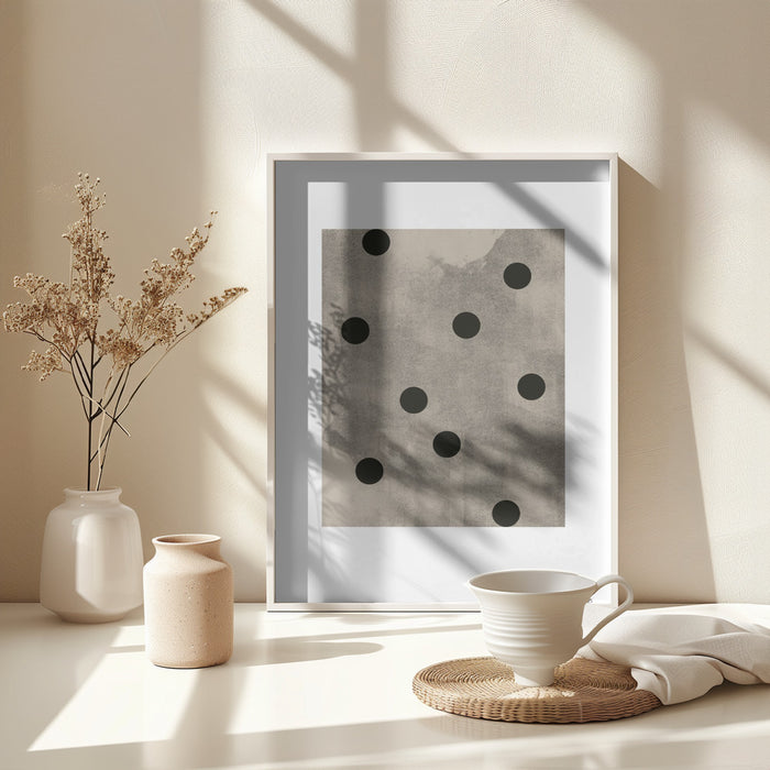 Retro Dots No.3 Framed Art Modern Wall Decor