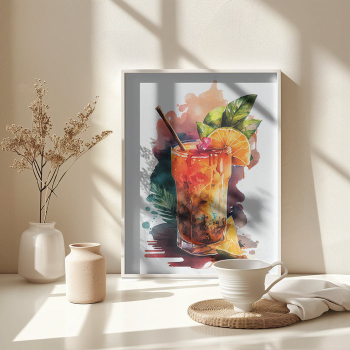 Drinks cocktail Framed Art Modern Wall Decor