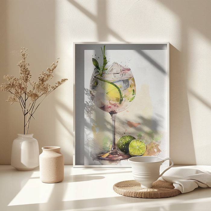 Drinks cocktail Framed Art Modern Wall Decor