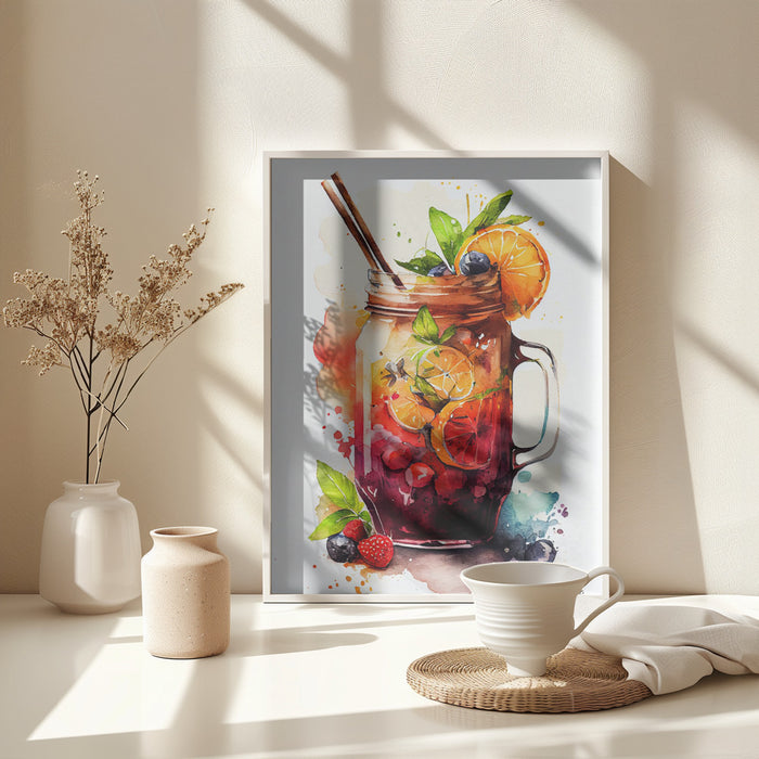 Drinks cocktail Framed Art Modern Wall Decor