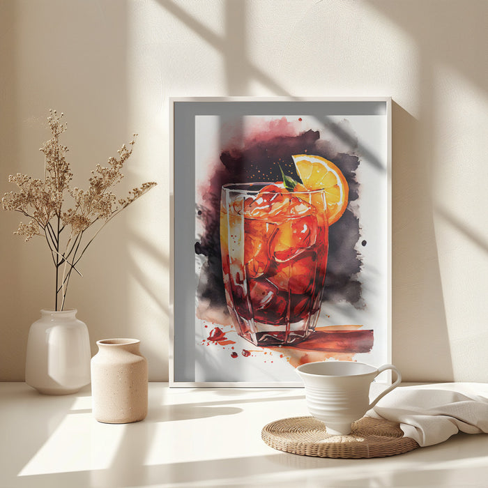 Drinks cocktail Framed Art Modern Wall Decor