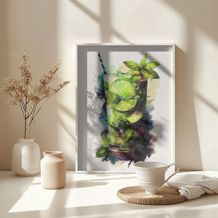 Drinks cocktail Framed Art Modern Wall Decor