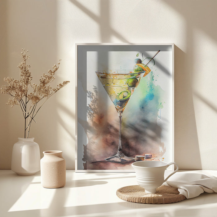 Drinks cocktail Framed Art Modern Wall Decor