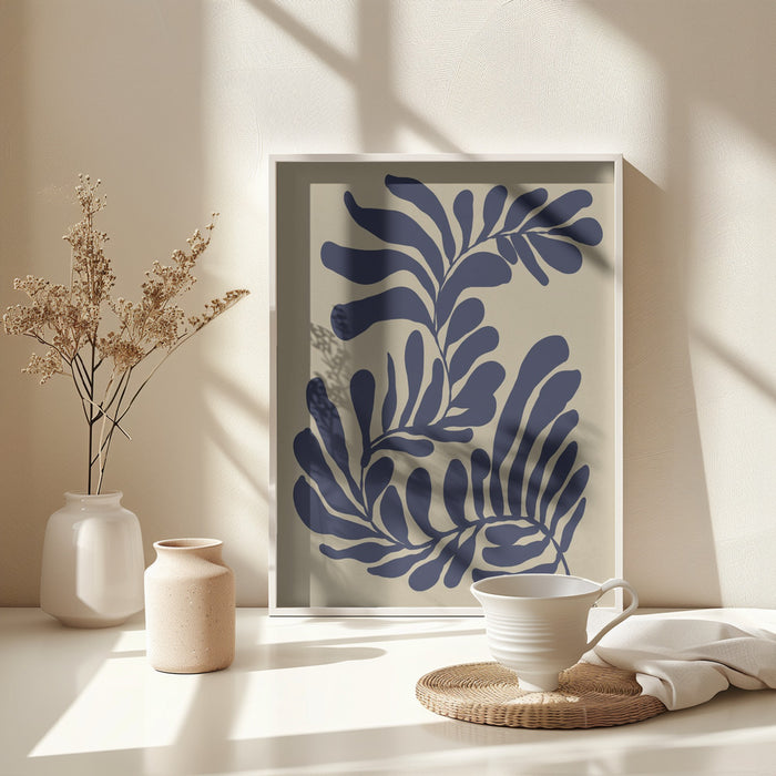 Seaweed Framed Art Modern Wall Decor