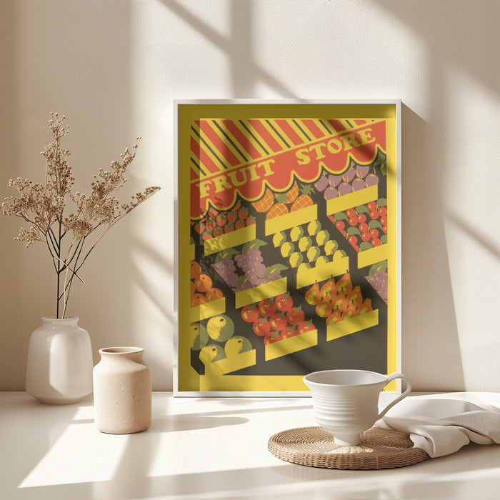 Fruit Store Framed Art Modern Wall Decor