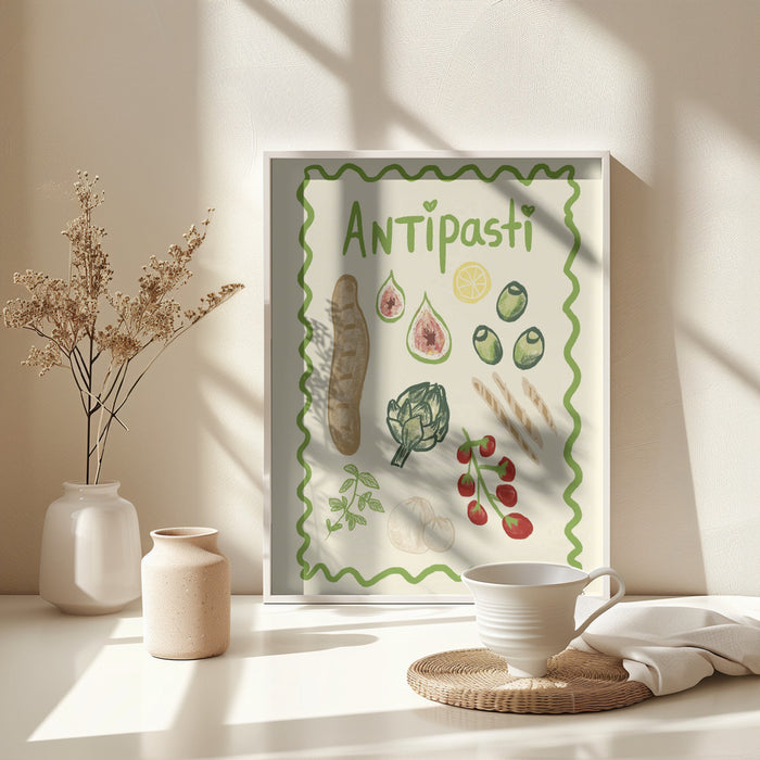 Antipasti Framed Art Modern Wall Decor