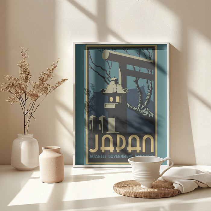 Japan - Japanese Government Railways Framed Art Modern Wall Decor