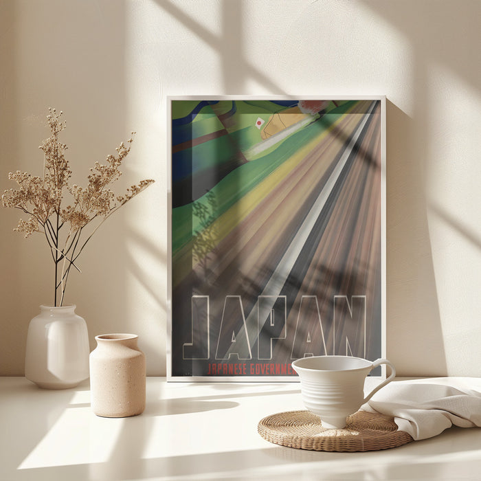 Japan - Japanese Government Railways Framed Art Modern Wall Decor