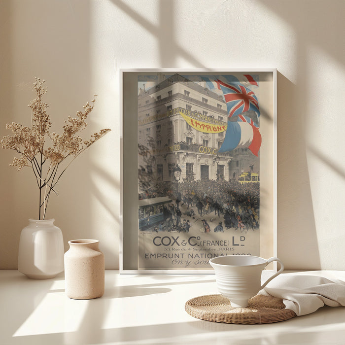 Emprunt National 1920 Framed Art Modern Wall Decor