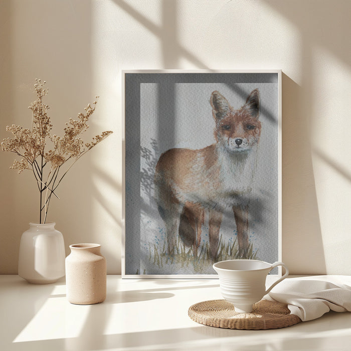 Fox Framed Art Wall Decor